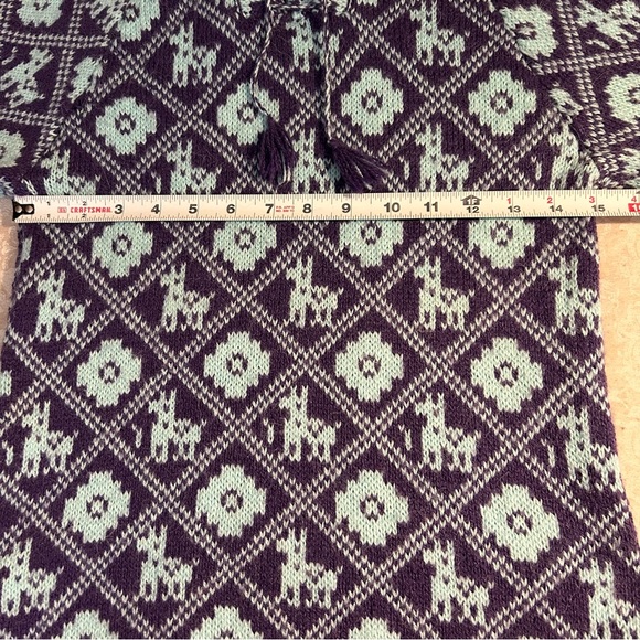 Peruvian Knit Alpaca Hooded Pullover Sweater - Picture 7 of 10